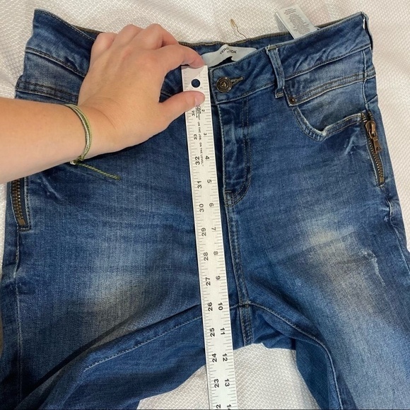 Vero Moda Denim Jeans Hip Zipper Detail - Picture 6 of 7